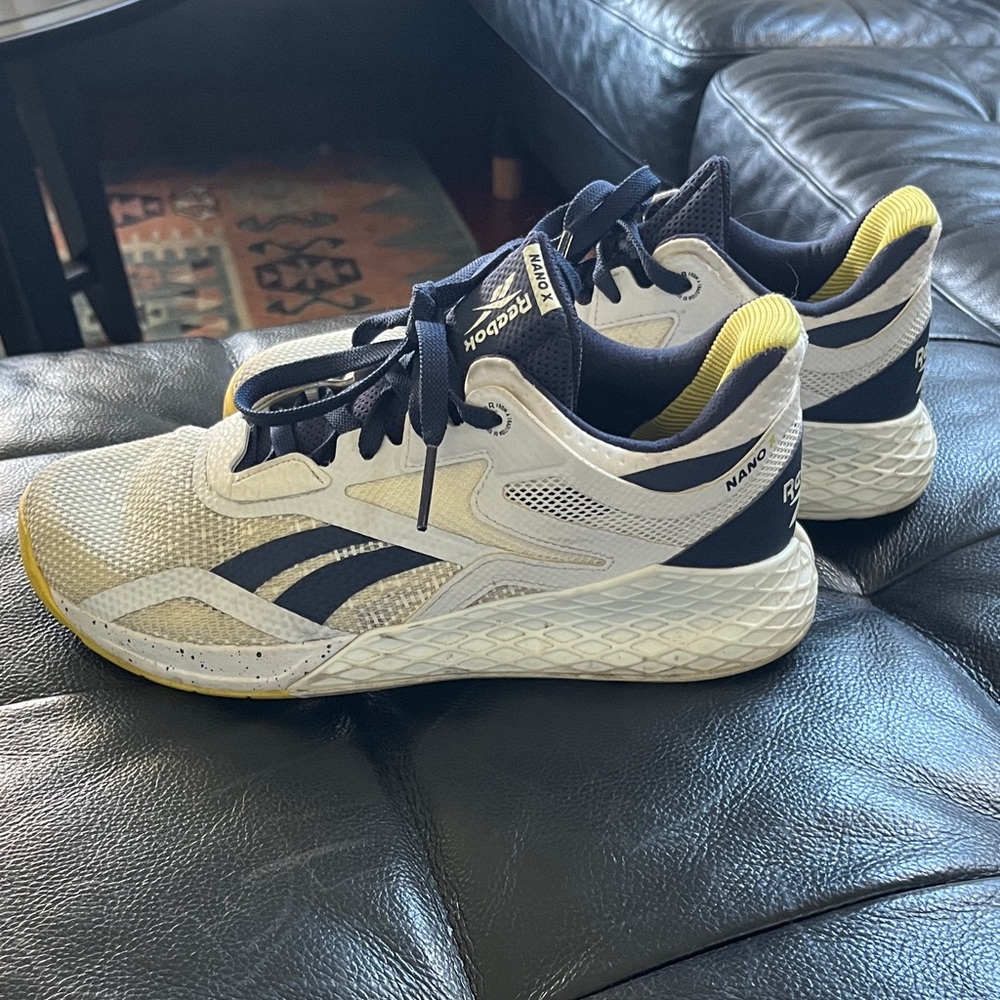Reebok Nano X - White, Navy, Yellow sz W8